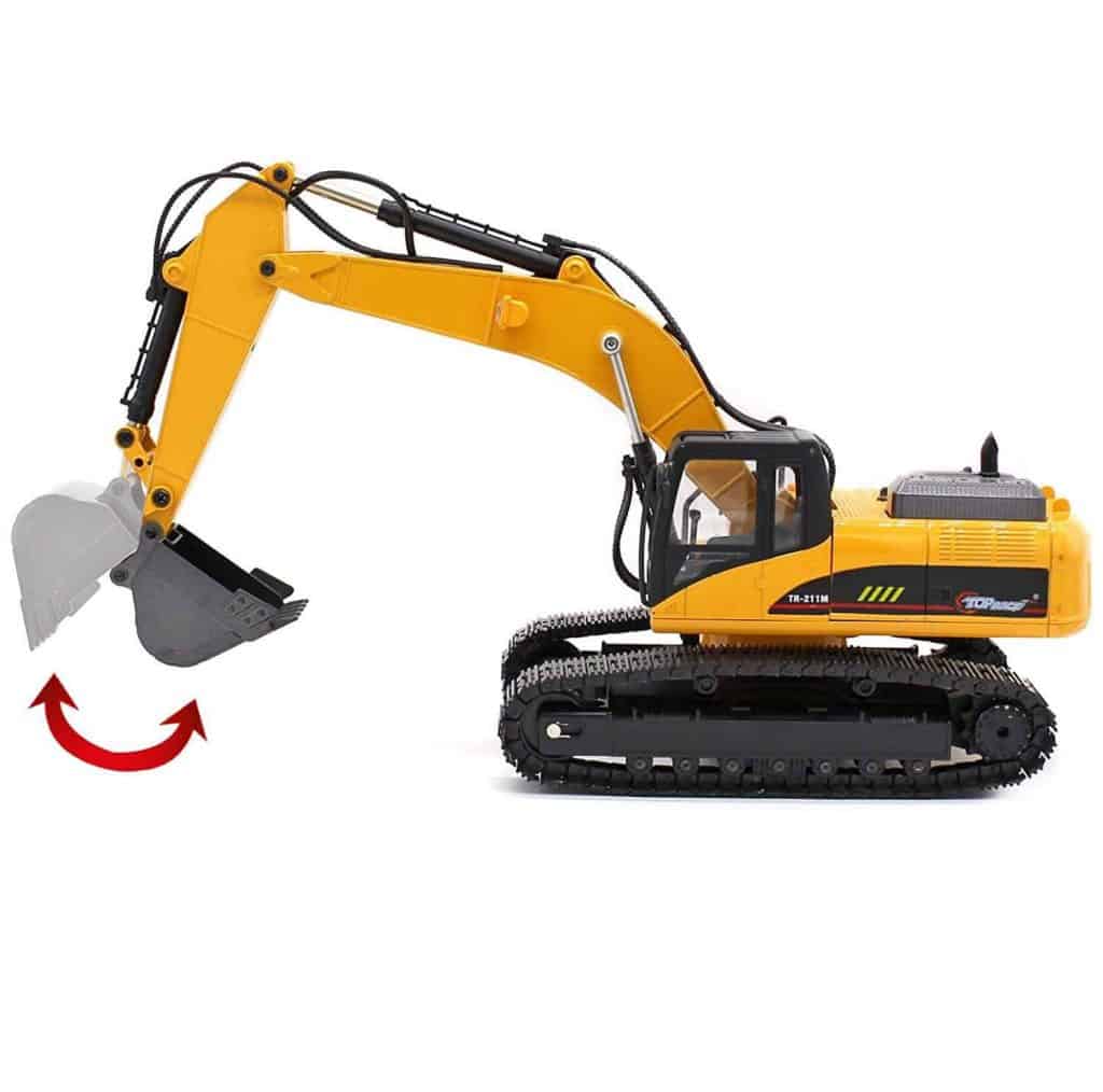 top race 23 channel remote control excavator