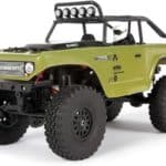 Axial SCX24 124 Deadbolt RC Crawler 4WD Truck 8 RTR with LED Lights, 3-Ch 2.4GHz Transmitter, Battery, and USB Charger (Green) AXI90081T2