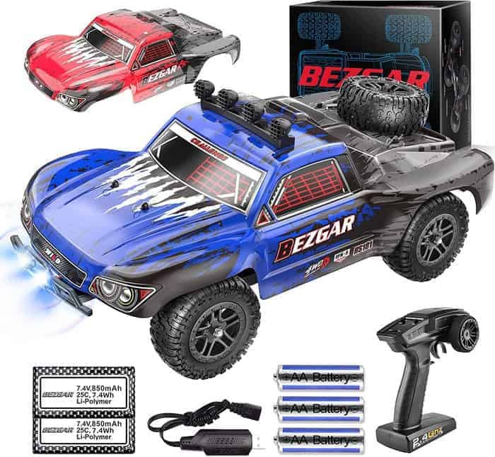BEZGAR HS181 Hobby Grade 118 Scale Remote Control Trucks-4WD Short Course Rc Truck