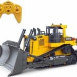 Fisca Remote Control Bulldozer RC 116 Full Functional Construction Vehicle, 2.4Ghz 9 Channel Dozer