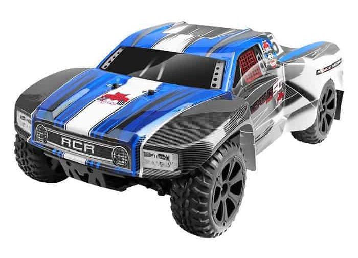 Redcat Racing Blackout SC 110 Scale Electric Short Course Truck with Waterproof Electronics Vehicle, Blue