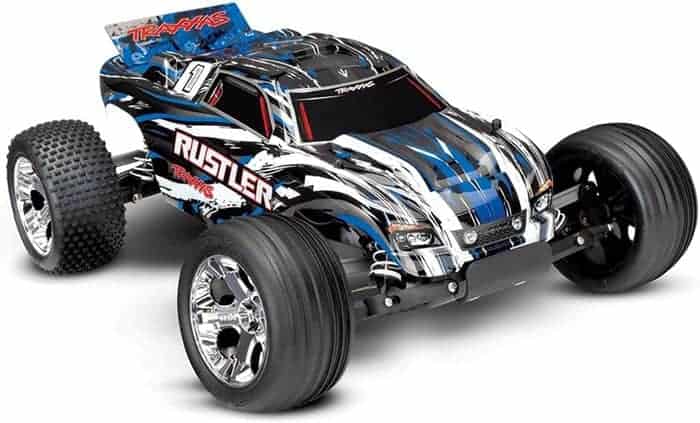 Traxxas Rustler XL-5 Stadium Remote Control RC Truck with Remote Control for Adults and Kids, 2WD, 110 Scale, Blue